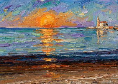 Tramonto Materico alla Madonna dell'Angelo