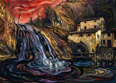 Vortice d'Acqua al Tramonto