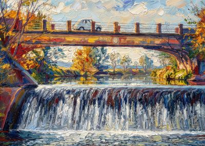 Il Ponte al Crepuscolo Dorato
