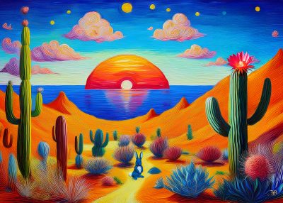 Tramonto Incantato nel Deserto